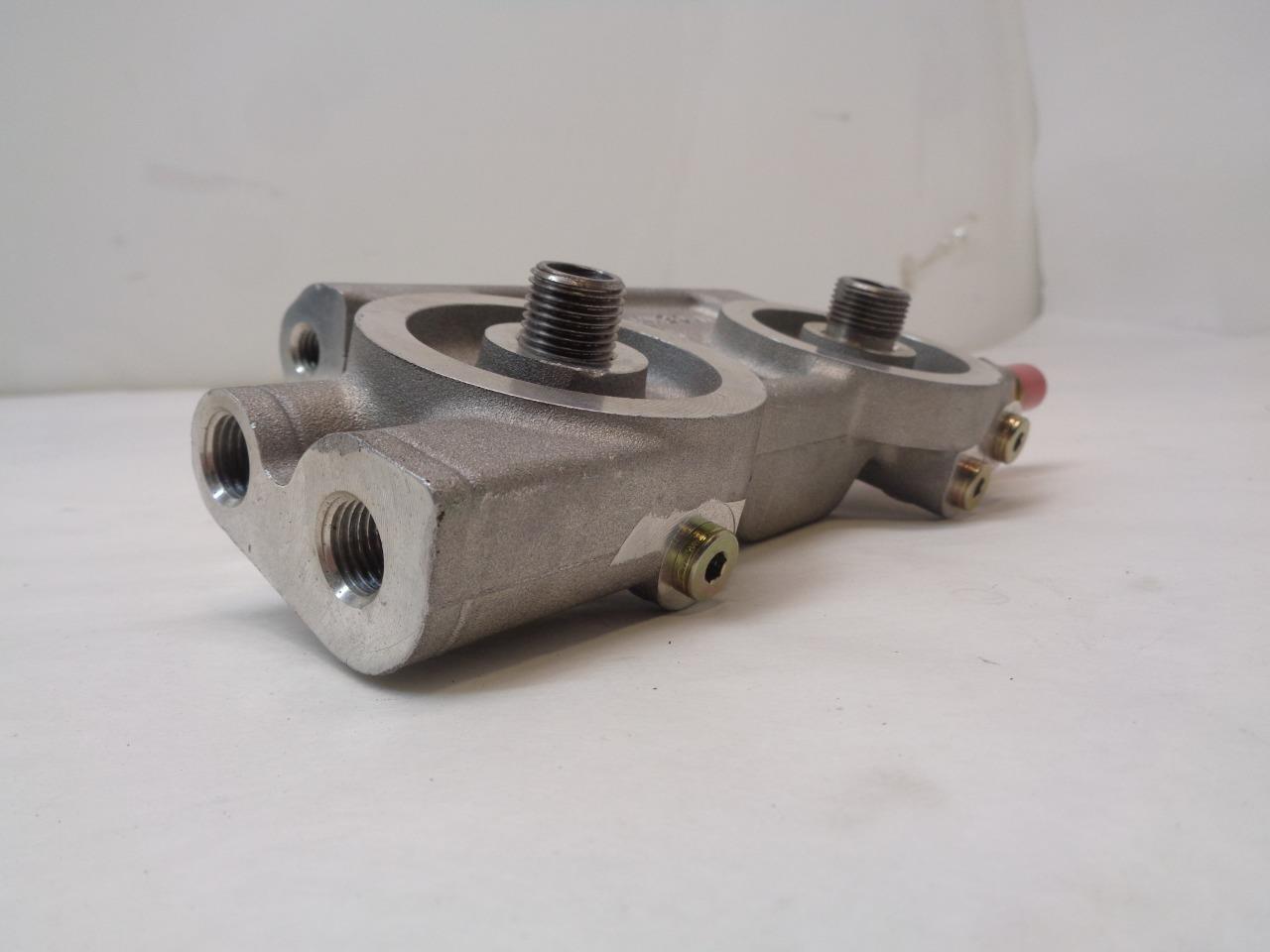 CUMMINS FLEETGUARD DUAL HYDRAULIC OIL FILTER HOUSING 3976383 R11