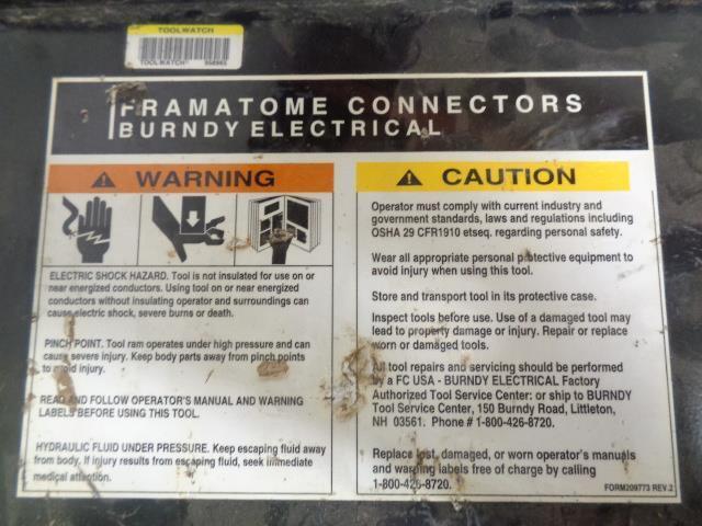 BURNDY Y750 750 REVOLVER HYPRESS HYDRAULIC CRIMPING TOOL R35