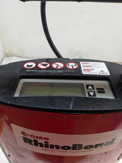 OMG RHINOBOND INDUCTION FASTENING SYSTEM MODEL 102 120 V W/CARRY CASE USED B2