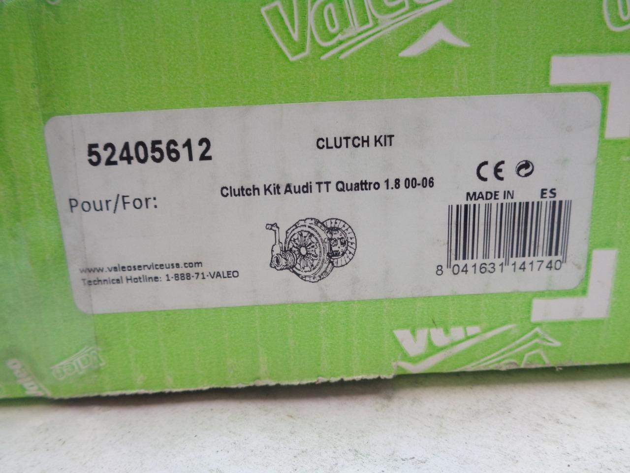 VALEO CLUTCH KIT for 2000-2006 AUDI TT 1.8L & 02-05 VW JETTA 52405612 R8