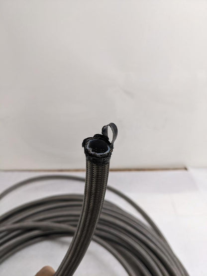 WEATHERHEAD S-10TW TEFLON SS HYDRAULIC HOSE 187' OAL 1/2" ID 5/8" OD NEW R5