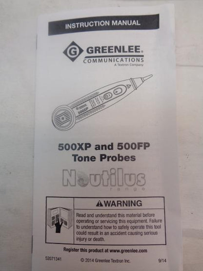 NEW GREENLEE COMMUNICATIONS TONE PROBE 500FP R22T1