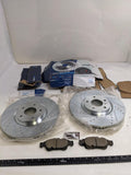 INCOMPLETE DETROIT AXLE S-31476 PAIR FRONT DRILLED SLOTTED ROTOR KIT NEW R6