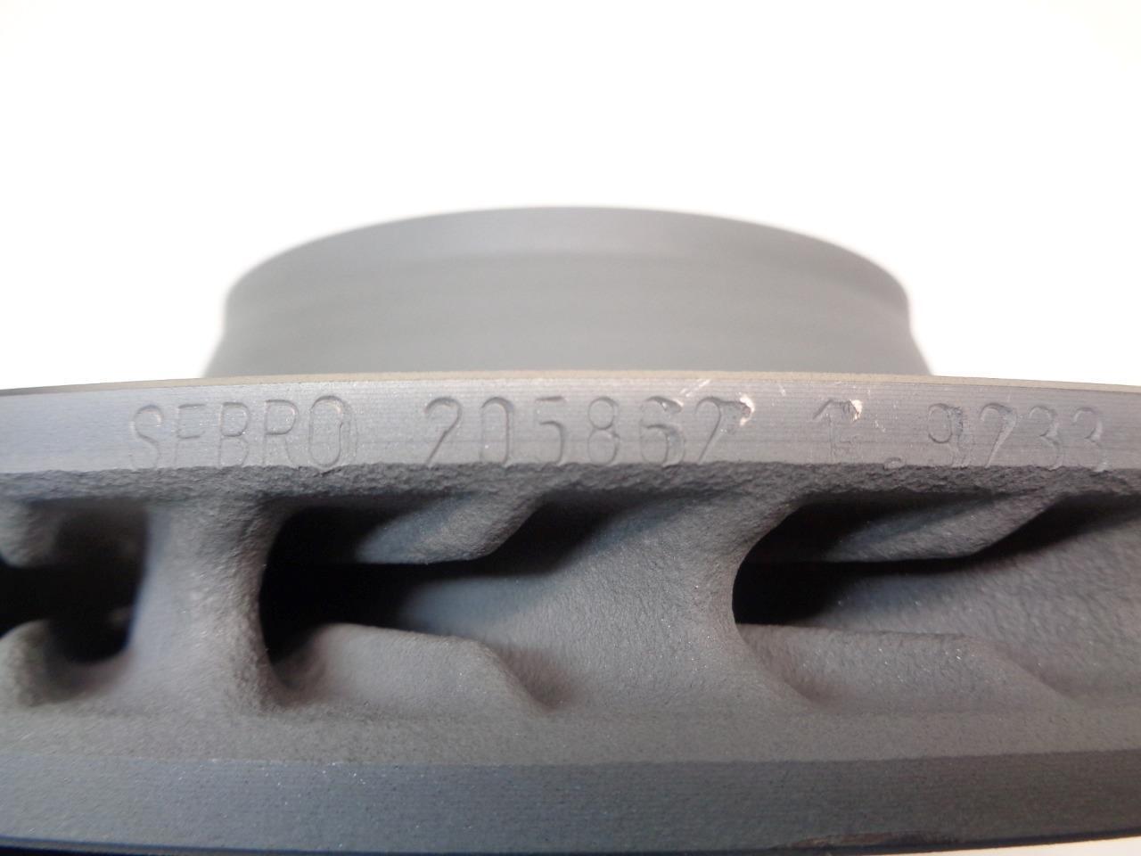 SEBRO 205862C 2010+ PORSCHE PANAMERA REAR RIGHT SLOTTED BRAKE ROTOR R21