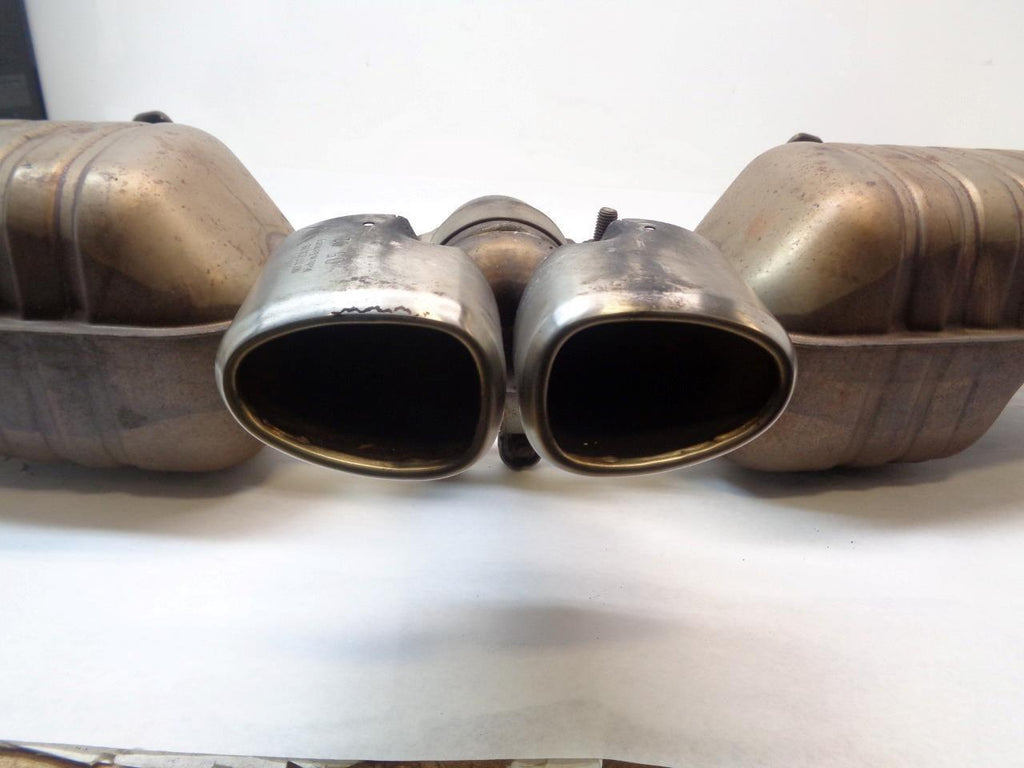2006+ GENUINE PORSCHE 987 CAYMAN BOXTER S EXHAUST MUFFLER & TIP SYSTEM R19