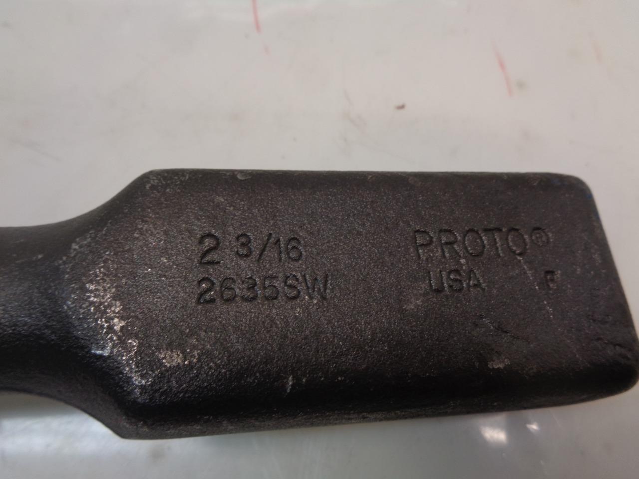 NEW PROTO 2-3/16" 12 POINT HEAVY-DUTY OFFSET STRIKING WRENCH 2635SW R22T7