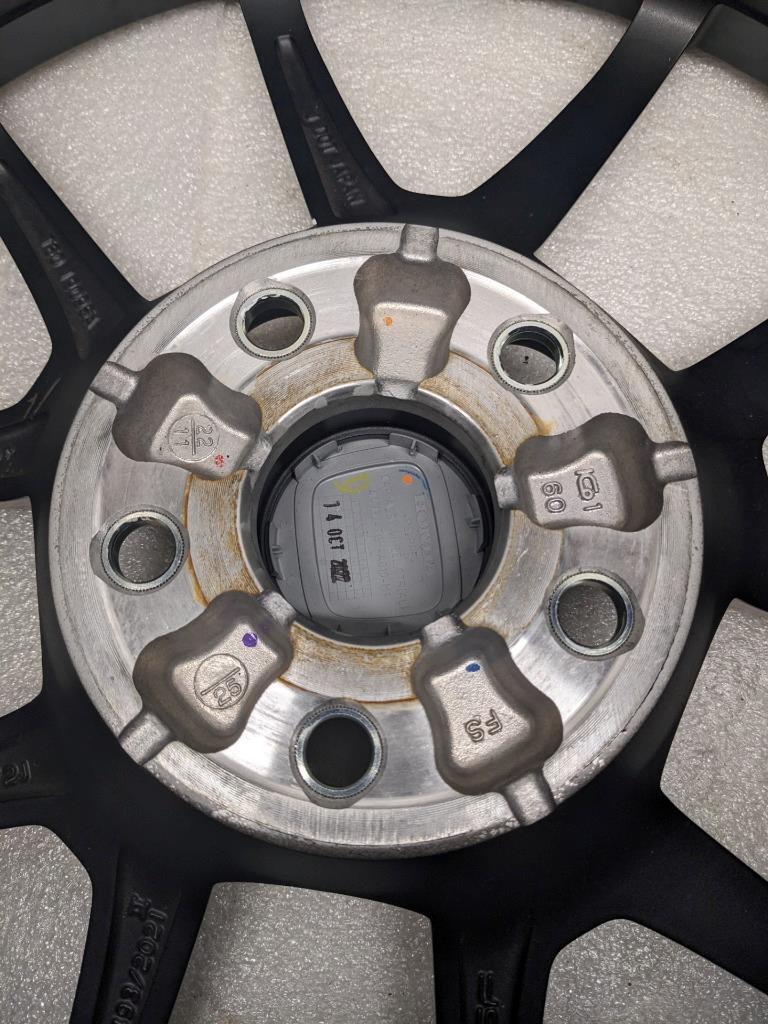 1 HONDA WHEEL 42700T60A92 19X9.5 ET60 POWDER COAT BLACK 5X120 NEW B2