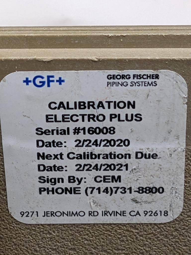 GEORGE FISCHER ELECTRO PLUS- PIPING SYSTEM-GENERAL OPERATION-10369-USED B2