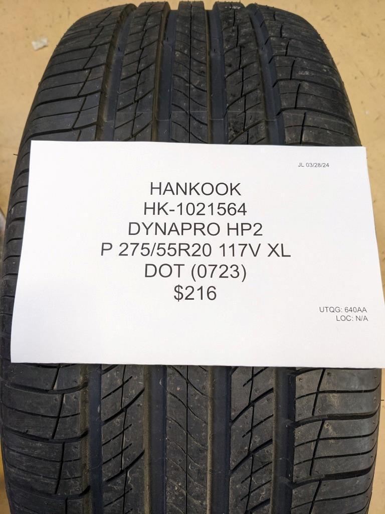 HANKOOK DYNAPRO HP2 P 275 55 20 117V XL TIRE 1021564 CQ2