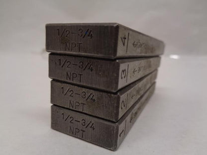 ROTHENBERGER 1/2-3/4" RIGHT HAND NPT ALLOY PIPE THREADED DIE HEADS R22T8