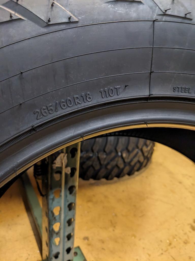BIG O BIG O A/T II BSW P 265 60 18 110T SL TIRE 22191 CQ1