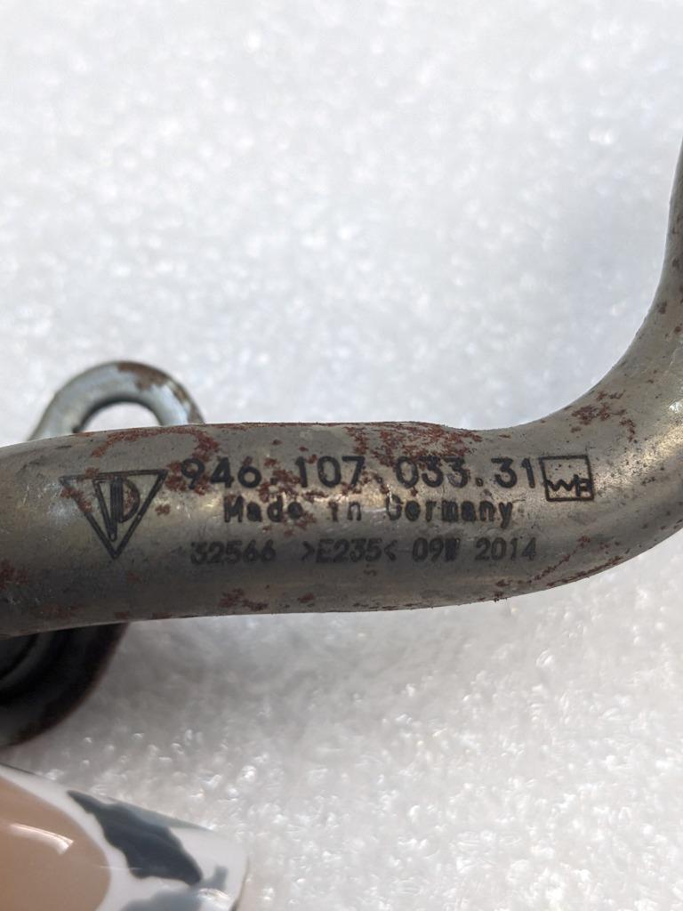PORSCHE MACAN 15-18 ENGINE OIL LINE PIPE  94610703331 USED R21SPB