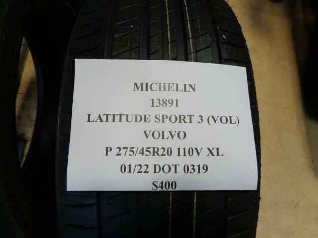 1 NEW MICHELIN Latitude Sport 3 (VOL) VOLVO 275/45R20 110V XL 13891