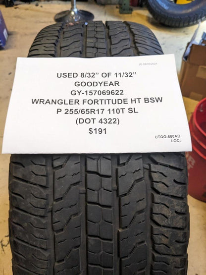 GOODYEAR WRANGLER FORTITUDE H/T BSW P 255 65 17 110T SL TIRE 157069622 CQ3