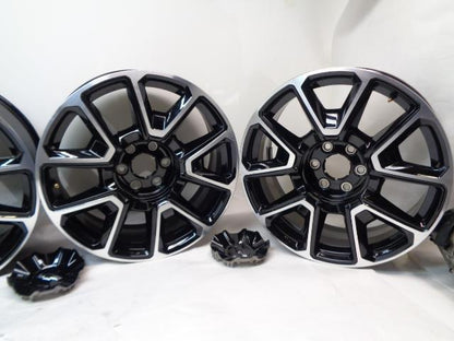 NEW '21-'23 CHEVY TAHOE WHEEL SET MACHINED BLACK 22x9 ET25.4 6x139.7 84434521 SR