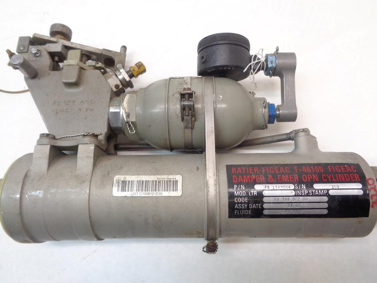 RATIER FIGEAC F-46100 EMER OPEN CYLINDER DOOR DAMPER FE 174-004  R11