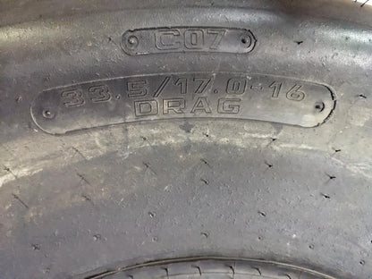 HOOSIER CO7 33.5 17. 16 DRAG SLICK RACING TIRE 18650C07109-1/2" CQ3