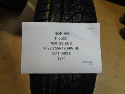 1 NOKIAN WR G4 SUV P 225 55 19 99V SL TIRE T430931 BQ1
