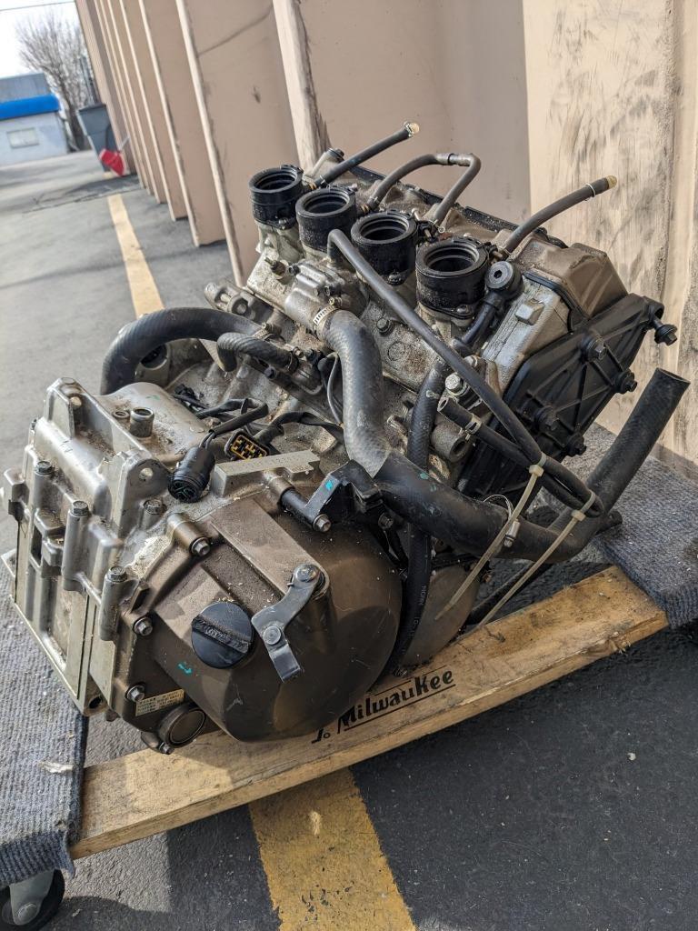 FOR PARTS ONLY KAWASAKI ZX600FEI22955 ENGINE FOR 2008 KAWASAKI ZX600J8F USED B2