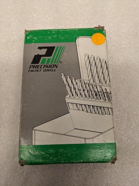 PRECISION TWIST DRILL 5995520 DRILL BIT SET 15PC 1/16"-1/2" BY 1/32" NEW R22T5