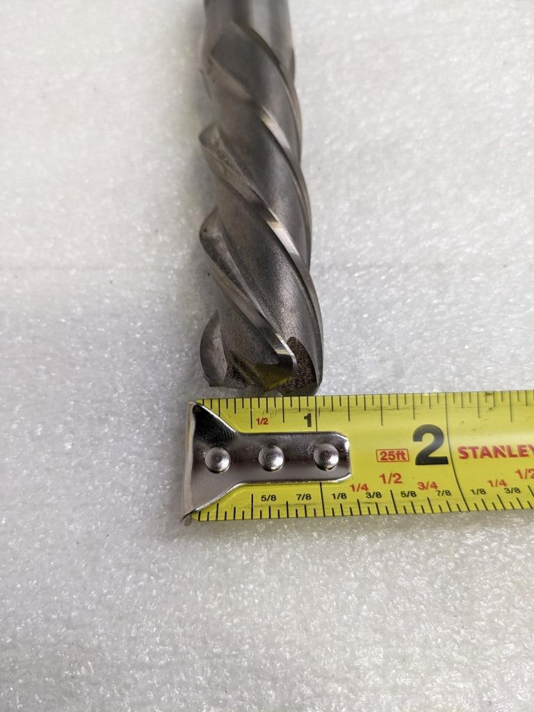 BRUBAKER TOOL 85367 LH END MILL M42 4-FLUTE T350G25-46L 1" DIA. W/N NEW R22T5