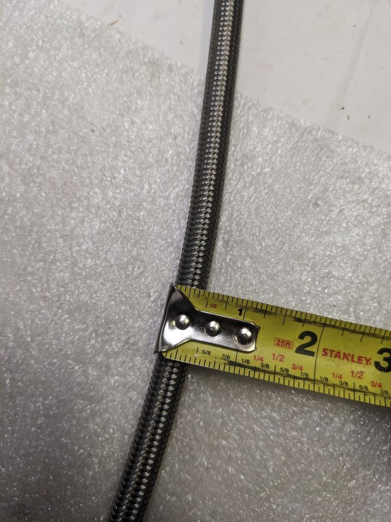 DANFOSS SC-6 EVERFLEX SS 304 TEFLON HOSE 168.5' OAL 0.31" ID 0.46" OD NEW R5