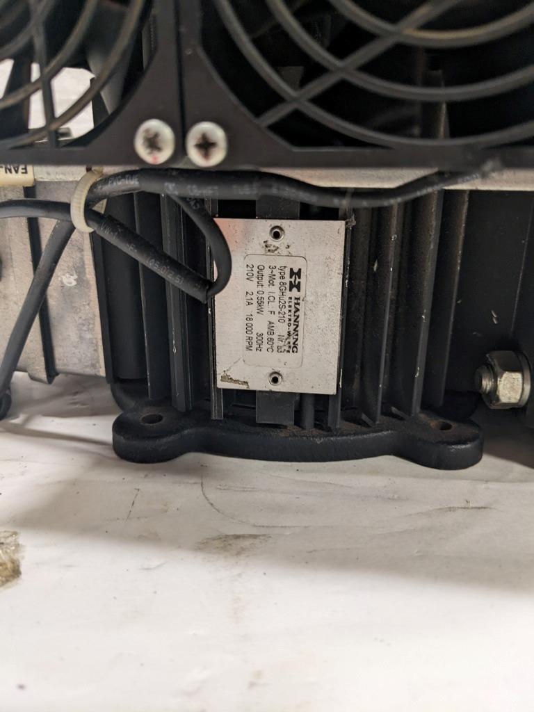 NEW AIRTECH 9675475 VACUUM MOTOR 18,000 RPM MAX SPEED 3-PHASE 900 W 1.2 HP BSRG9