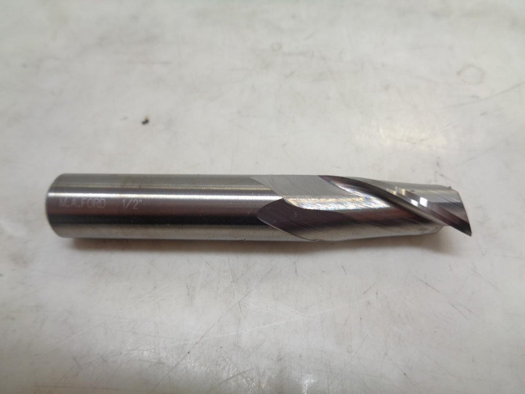 NEW MA FORD 01673607 CARBIDE END MILL 1/2"x1" 2 FLUTE R22T6BG