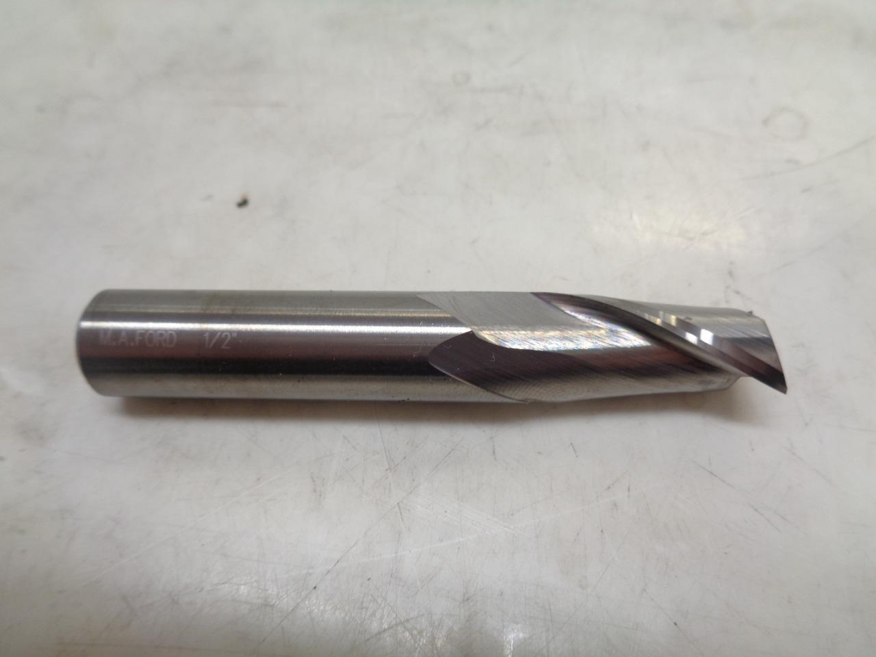 NEW MA FORD 01673607 CARBIDE END MILL 1/2"x1" 2 FLUTE R22T6BG