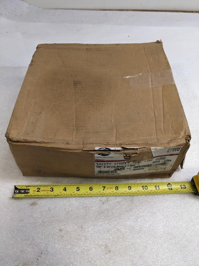 GATES 27008 SAFETY STRIPE FUEL LINE HOSE 25' OAL 5/8" ID NITRILE RUBBER NEW R15