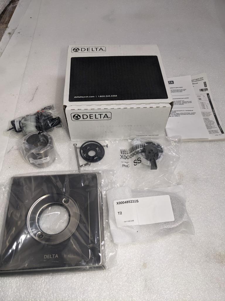 DELTA TESLA SINGLE-HANDLE 3-SPRAY SHOWER FAUCET TRIM KIT T17252-SS NEW R27