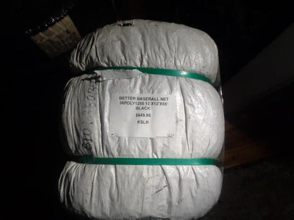 BETTER BASEBALL NET 36POLY1255 12'X12'X55' BLACK NEW KSLR