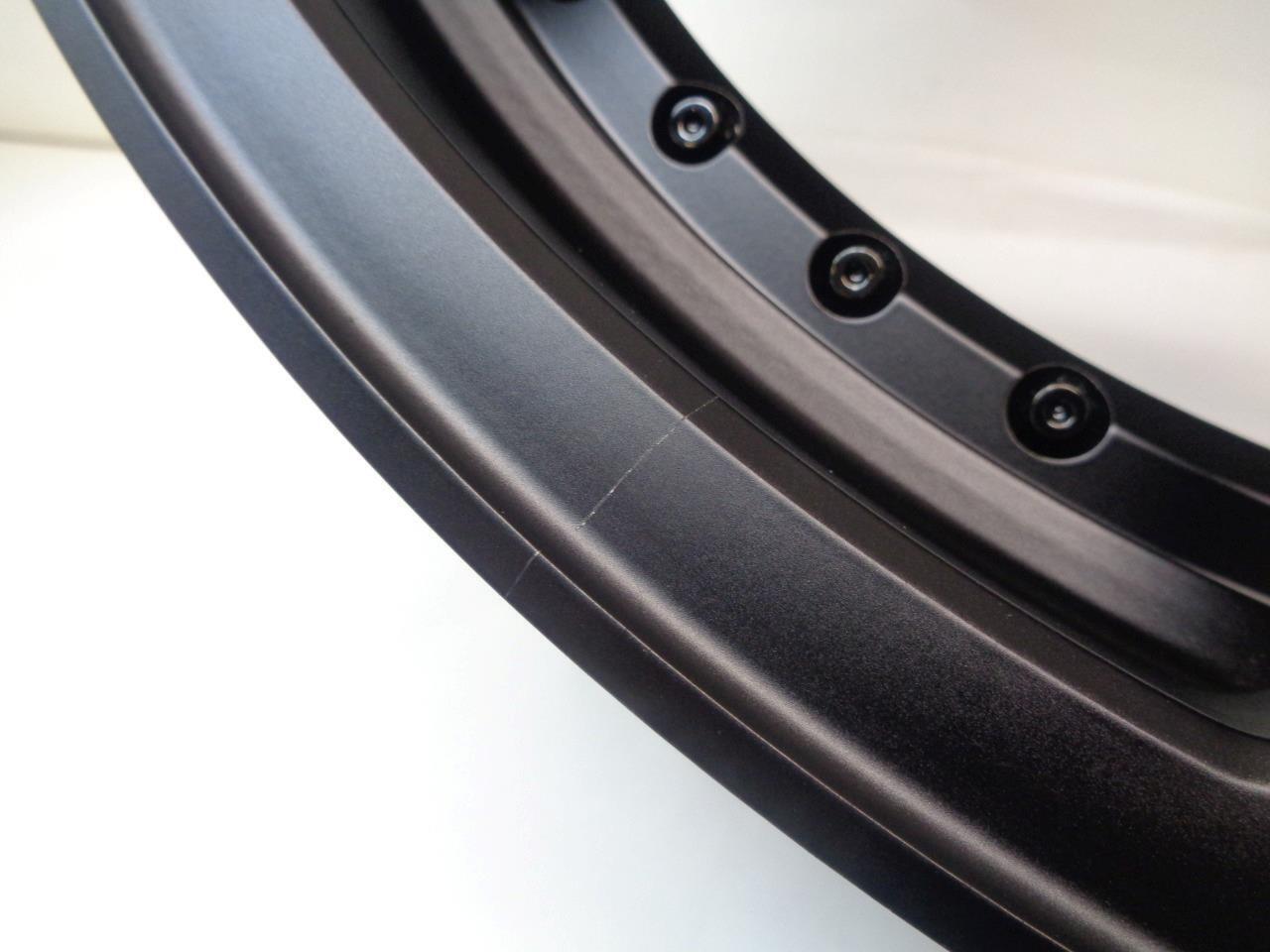 STRASSE SM5 DEEP CONCAVE MULTI RIVET STYLE 21x10 5x112 ET20 BLACK WHEEL WR