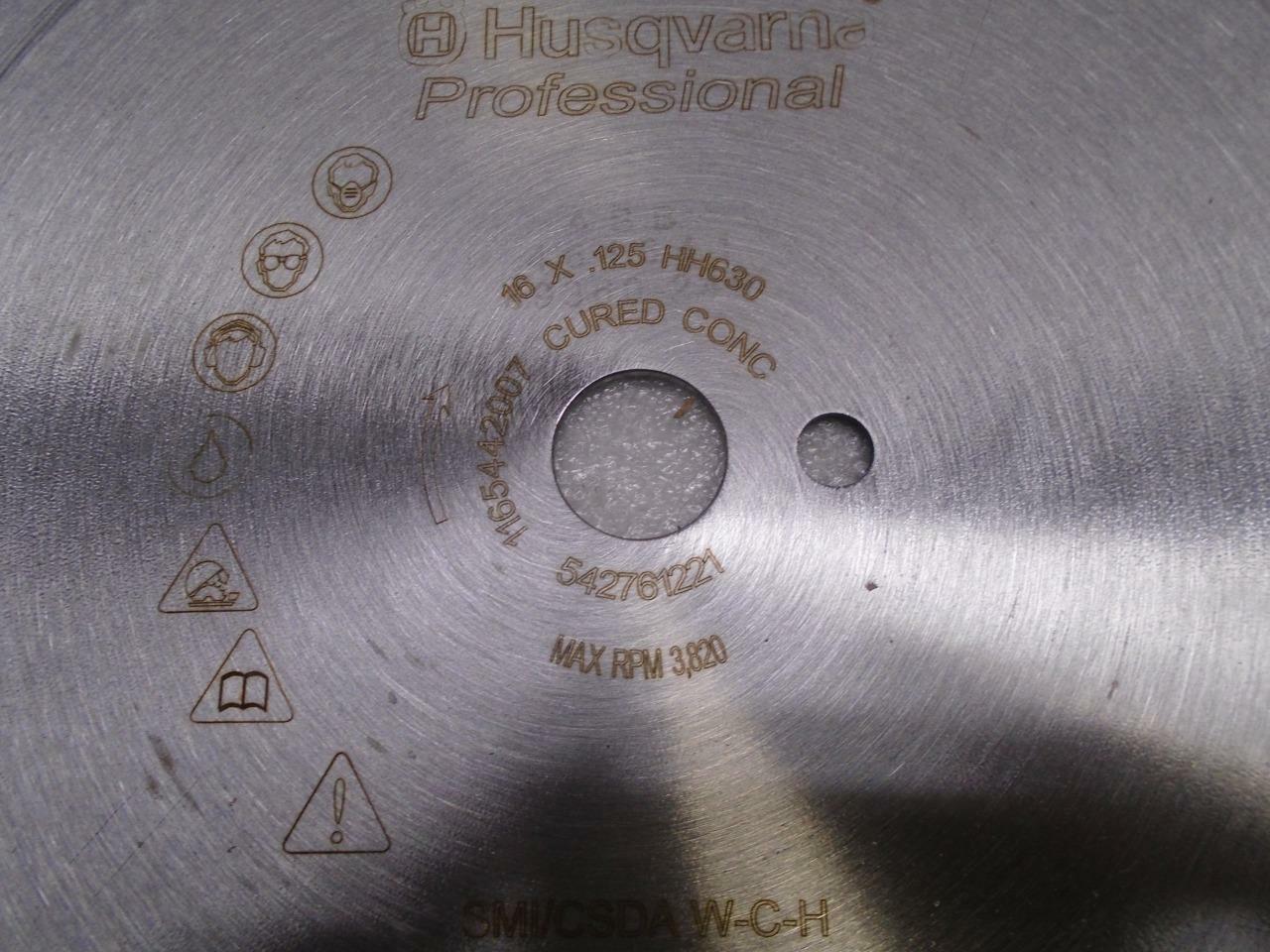 NEW Husqvarna 16x.125 Hand Saw Blade - Wet 542761221 SP2T1