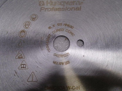 NEW Husqvarna 16x.125 Hand Saw Blade - Wet 542761221 SP2T1