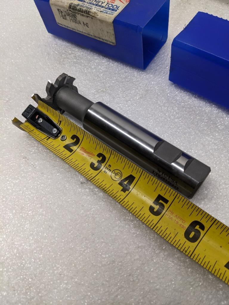 WHITNEY TOOL 20310 LONG SHANK T-SLOT MILLING CUTTER 1-1/2" CUT DIA NEW R22T5