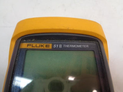 USED FLUKE 51 II DIGITAL PROBE THERMOMETER *DEVICE ONLY* R4TB