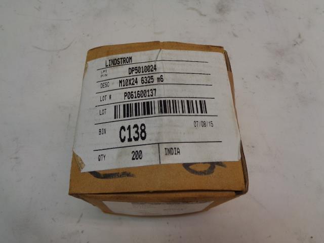 PACK OF 200 LINDSTROM M10x24 DOWEL PINS 6325 M6 DP5010024 R12TA