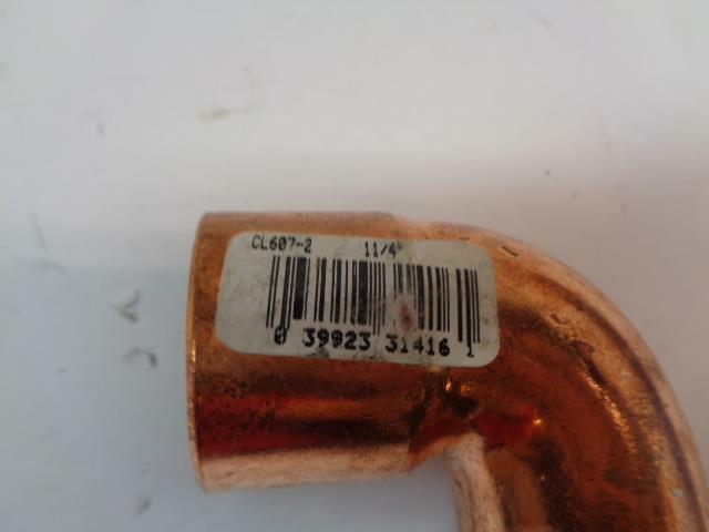 7 NEW NIBCO CL607-2 COPPER 90 DEGREE ELBOW FITTING 1-1/4" R9TB