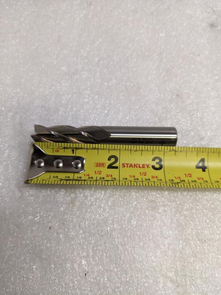 CLEVELAND TWIST DRILL C42699 END MILL 556 1/2" DIA 3-1/4" OAL 4-FLUTE NEW R22T5