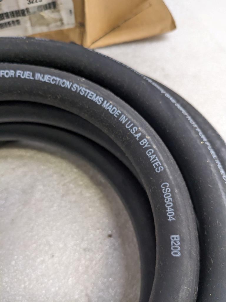 GATES 27008 SAFETY STRIPE FUEL LINE HOSE 25' OAL 5/8" ID NITRILE RUBBER NEW R15