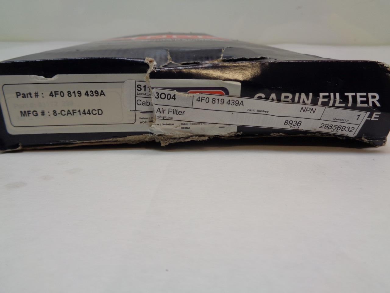 NEW NPN CABIN AIR FIILTER AUDI A6 05-11 4F0 819 439A R35