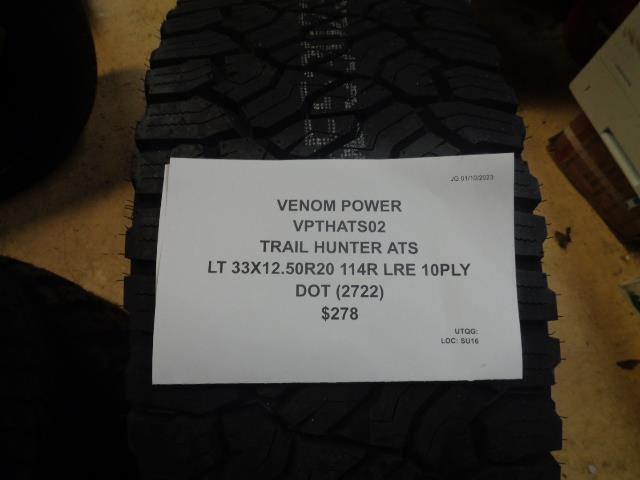 2 VENOM POWER TRAIL HUNTER ATS LT 33 12.5 20 114R LRE 10PLY TIRES VPTHATS02 CQ3