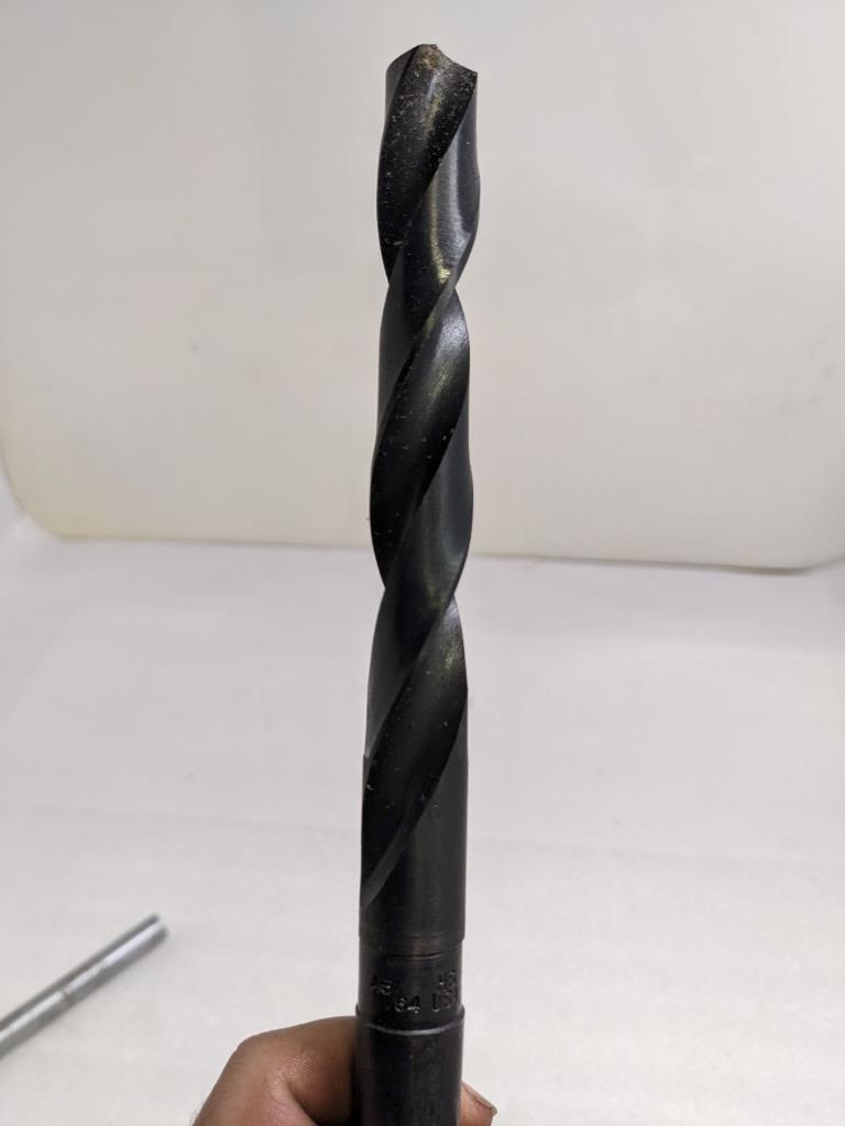 UNBRANDED 45/64" HIGH SPEED DRILL BIT 9-1/2" OAL 6" FLUTE RH HALF CASE NEW D0