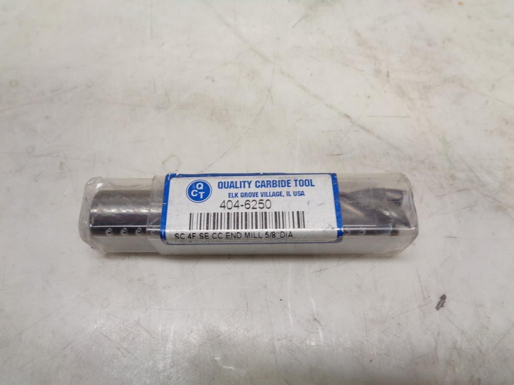 NEW QUALITY CARBIDE TOOL 404-6250 CARBIDE END MILL 5/8"x1-1/4" 4 FLUTE R22T6BM