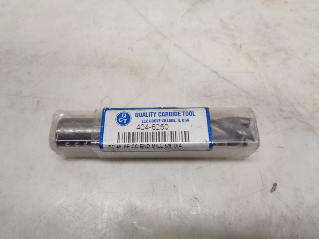 NEW QUALITY CARBIDE TOOL 404-6250 CARBIDE END MILL 5/8"x1-1/4" 4 FLUTE R22T6BM