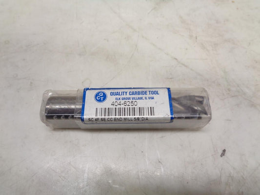 NEW QUALITY CARBIDE TOOL 404-6250 CARBIDE END MILL 5/8"x1-1/4" 4 FLUTE R22T6BM