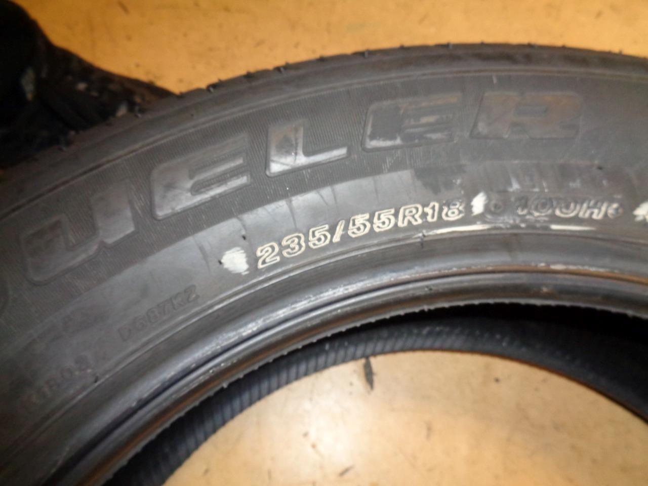 USED BRIDGESTONE DUELER H/T 687 P 235 55 18 100H SL TIRE 9.5/32" 001785 AQ4