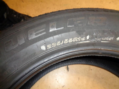 USED BRIDGESTONE DUELER H/T 687 P 235 55 18 100H SL TIRE 9.5/32" 001785 AQ4