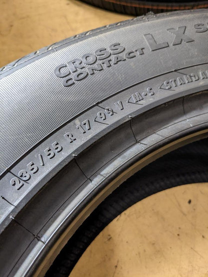 NOS CONTINENTAL CROSSCONTACT LX SPORTP 235 55 17 99V SL TIRE 3549280000 CQ2